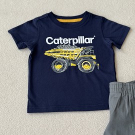 ست تیشرت شلوارک پسرانه وارداتی Caterpillar مناسب ۹ ماه تا ۷ سال