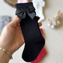 جوراب ساق بلند پاپیونی مجلسی بچگانه