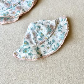کلاه تابستانی نوزادی مناسب ۰ تا ۱۸ ماه(کلاه بوکت نوزادی)
