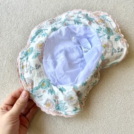 کلاه تابستانی نوزادی مناسب ۰ تا ۱۸ ماه(کلاه بوکت نوزادی)